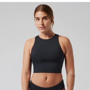 Athleta NWT Conscious Bikini Crop Top Navy XL